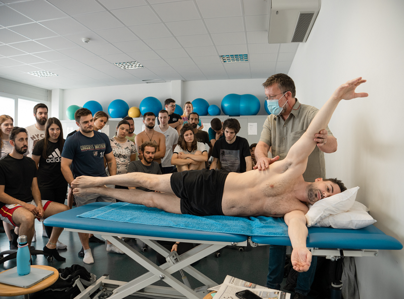 "Lezione del Bachelor in Fisioterapia" Copyright: Scuola universitaria professionale della Svizzera italiana (SUPSI)